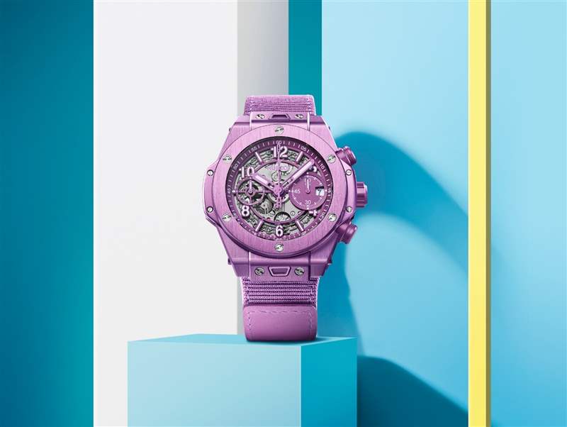 HUBLOT紫色狂迷延續(xù)為夏日活力而設(shè)計的最新BIG BANG UNICO-復(fù)刻表