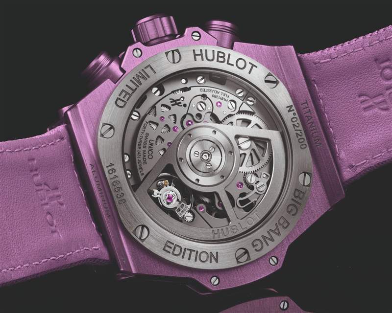 HUBLOT紫色狂迷延續(xù)為夏日活力而設(shè)計的最新BIG BANG UNICO-復(fù)刻表