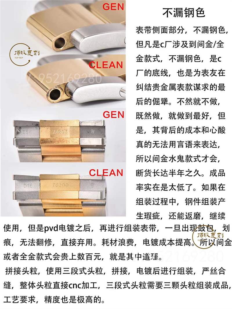 C廠clean廠勞力士間金格林尼治116713對比正品怎么樣-復刻表