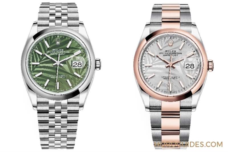 熱帶風(fēng)情上場！ROLEX Datejust 36棕櫚葉面盤-復(fù)刻表