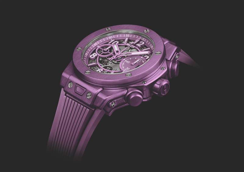 HUBLOT紫色狂迷延續(xù)為夏日活力而設(shè)計的最新BIG BANG UNICO-復(fù)刻表