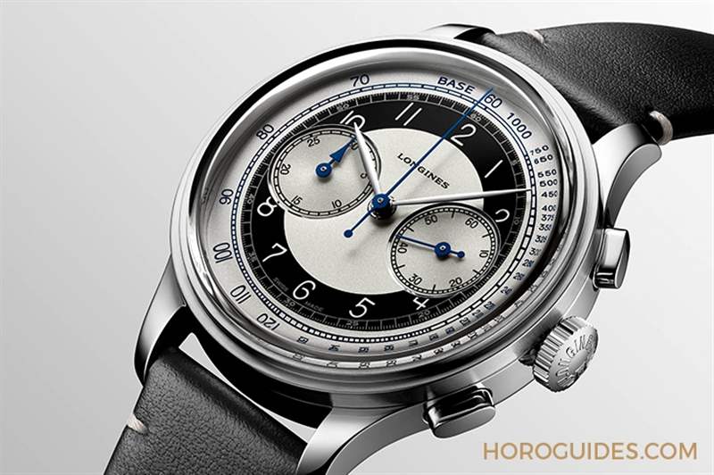 「沒有」日期窗的原版復刻:浪琴Heritage Classic Tuxedo復刻表-復刻表