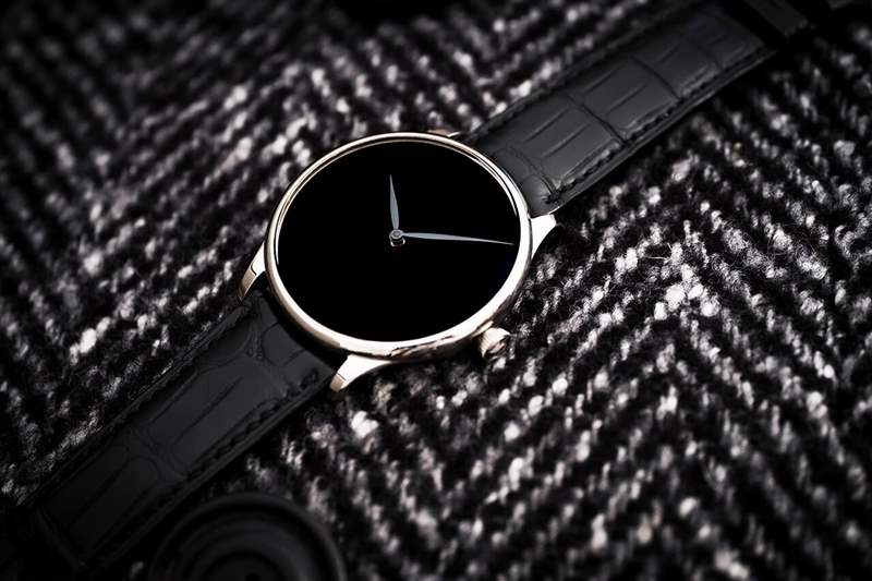 亨利慕時H. Moser & Cie Vantablack純黑表盤手表2327-0222-復刻表