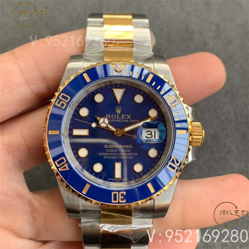 VS廠勞力士間金藍水鬼116613LB-97203復刻表3135機芯版本做工怎么樣-復刻表