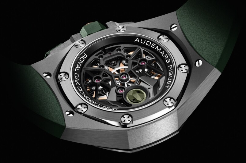 Audemars Piguet愛彼Royal Oak Concept Flying Tourbillon GMT｜極型綠陶瓷登場-復刻表
