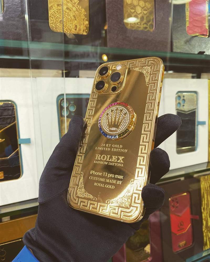 Rolex限量版iPhone開箱？24K金打造真土豪風范比戴勞力士更氣派-復刻表