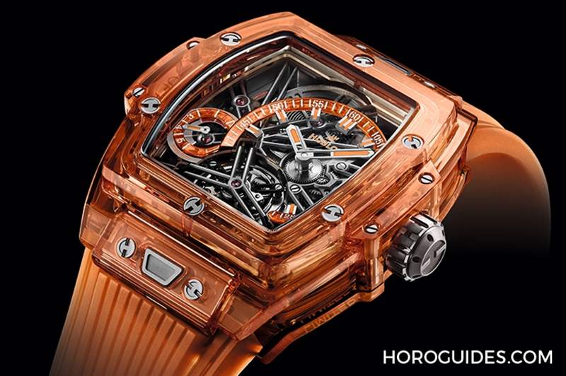 高透光冰橙色！Hublot Spirit of Big Bang冰橙藍寶石陀飛輪五日鏈腕表-復刻表