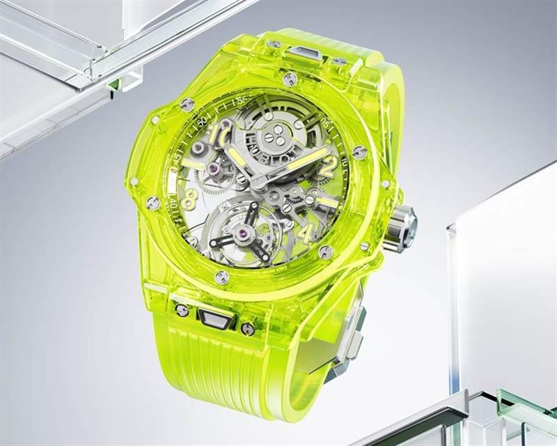 HUBLOT藍(lán)寶石不只晶透亮還有螢光黃SAXEM滿滿科技含量-復(fù)刻表