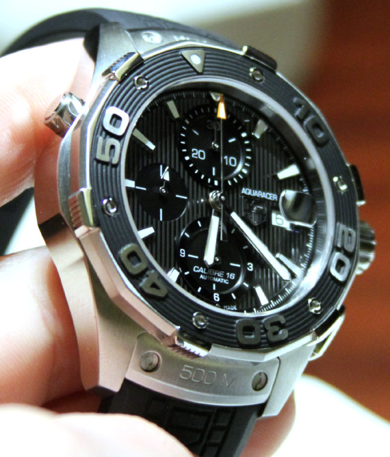 泰格豪雅Aquaracer 500M自動計時腕表-復刻表