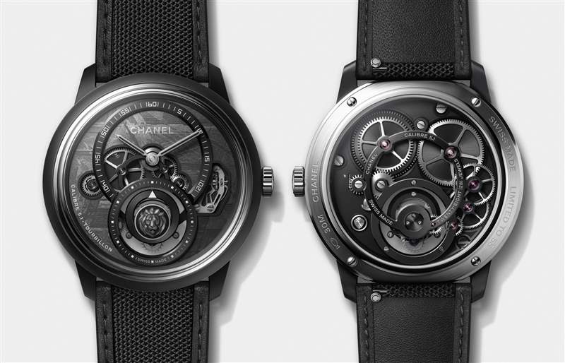 Chanel香奈兒新品亮點(diǎn)：Monsieur de Chanel隕石盤(pán)陀飛輪，J12 Cyber??netic黑白像素-復(fù)刻表