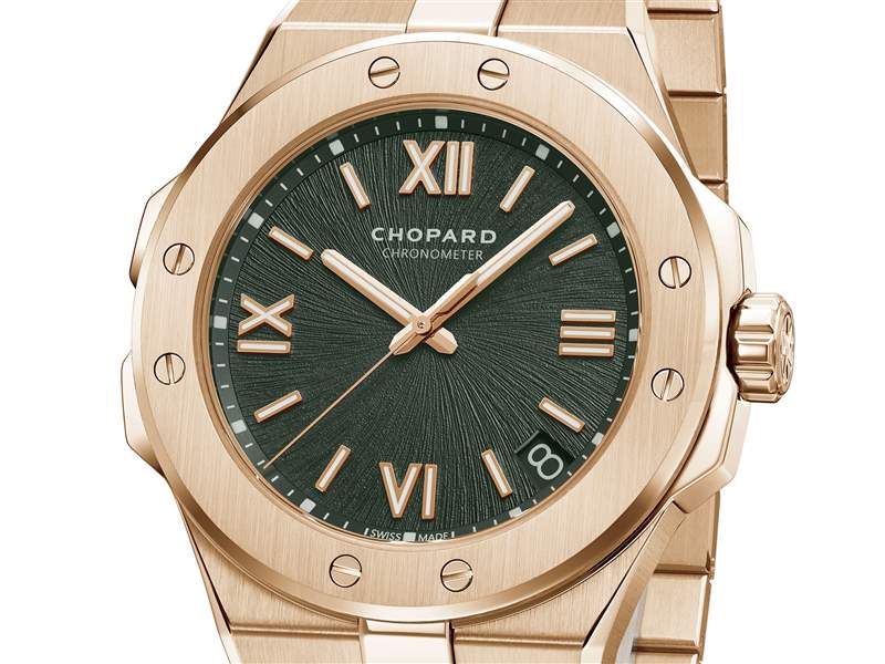 Chopard推出Alpine Eagle系列腕表新作：綠色表盤，33mm女士腕表-復(fù)刻表