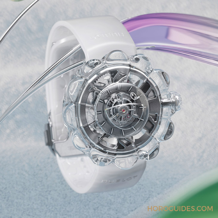 12辦花型透明藍寶石表殼！村上隆微笑小花仙氣爆棚了｜Hublot MP-15村上隆藍寶石陀飛輪腕表-復刻表