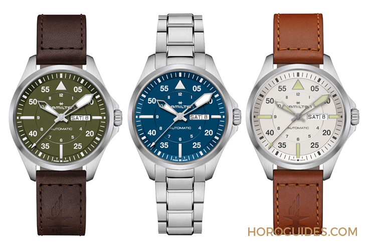 設計微調、新增尺寸，HAMILTON Khaki Aviation Pilot系列七款新作再現軍風-復刻表
