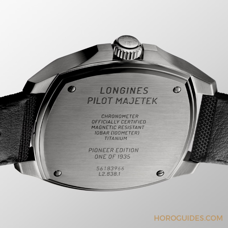 浪琴24年推出Pilot Majetek限量版五級鈦金屬手表-復(fù)刻表
